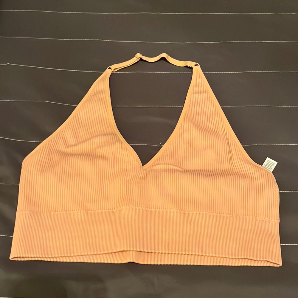 Cream Halter Bralette
